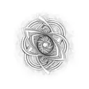 Spiral tattoo design idea