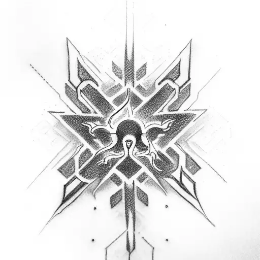 cross,chain,,lycoris,phoenix tattoo design idea