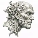 man cannot remake himself without suffering, for he is both the marble and the sculptor tattoo design idea