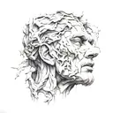 man cannot remake himself without suffering, for he is both the marble and the sculptor tattoo design idea