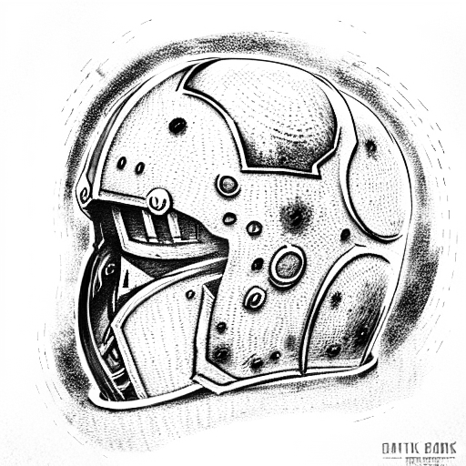 attacking Titan with a Footbal helmet tattoo design idea