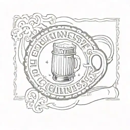 Irish postage stamp with pint of guinness guinness stock videos tattoo design idea