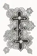 orthodox cross tattoo tattoo design idea
