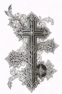 orthodox cross tattoo tattoo design idea