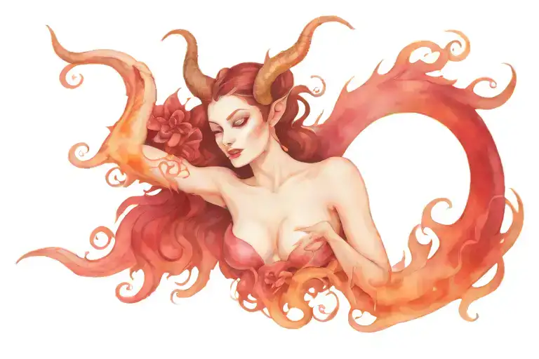 succubus womb tattoo tattoo design idea