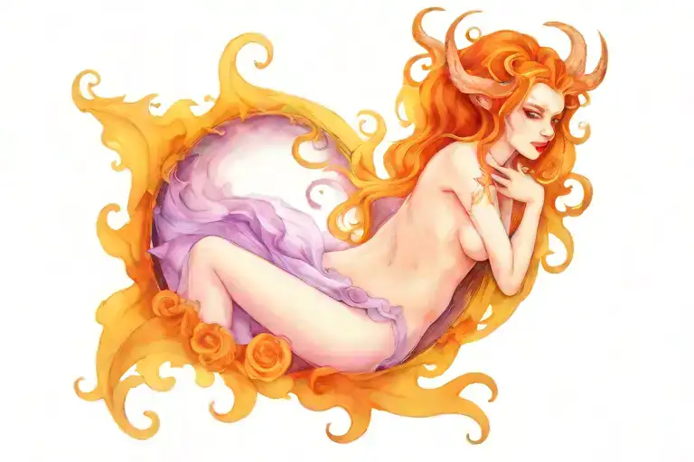 succubus womb tattoo tattoo design idea