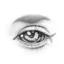 eyes don't lie words tattoo design idea