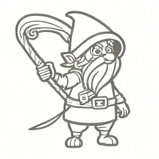 old school runescape gnome tattoo design idea