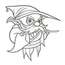 old school runescape gnome tattoo design idea
