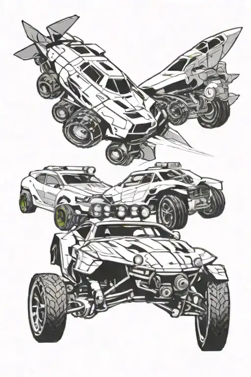 Bolivia + traveling wanderer + dauschaud + rocket league tattoo design idea