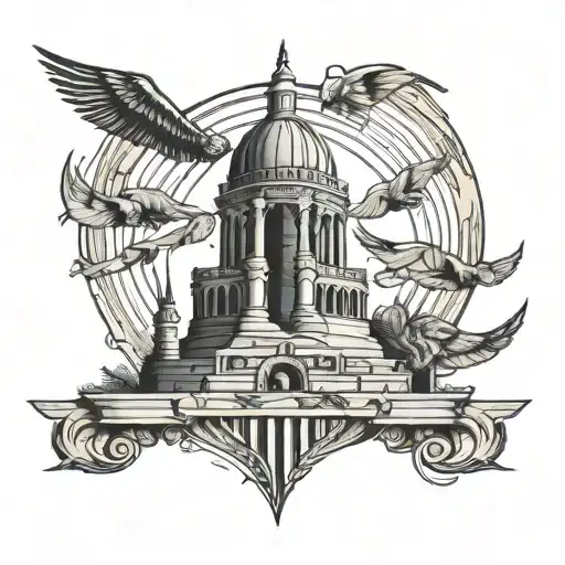 Freedom Monument monument in Baghdad, Iraq tattoo design idea