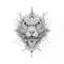 R caracter very stylish tattoo design idea