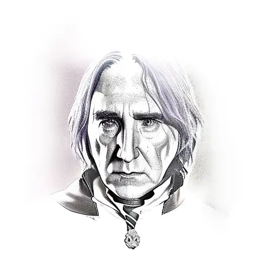 Severo Snape tattoo design idea