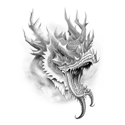 Dragão Chines tattoo design idea