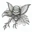 American Nightmare  tattoo design idea
