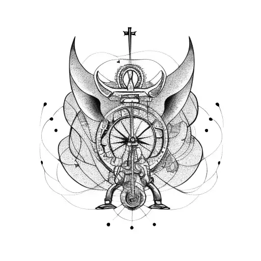 Bicicleta MTB, Nossa Senhora tattoo design idea