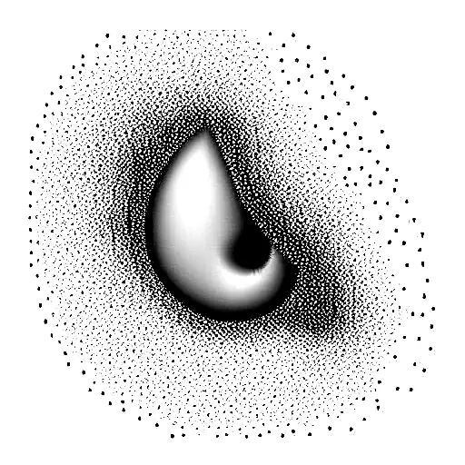 water drop falling on a quiet water mass tattoo design idea