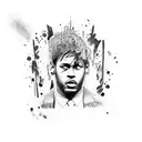 neymar jr x kaka x mudryk tattoo design idea