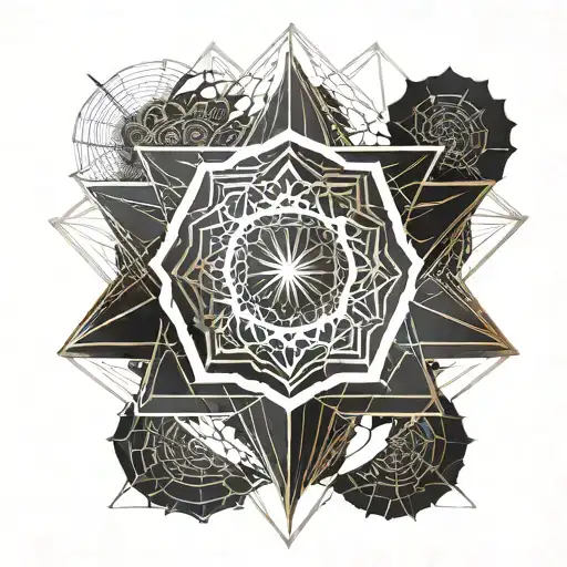 rising sun in sacred geometry include numbers 108 and 13  tattoo design idea