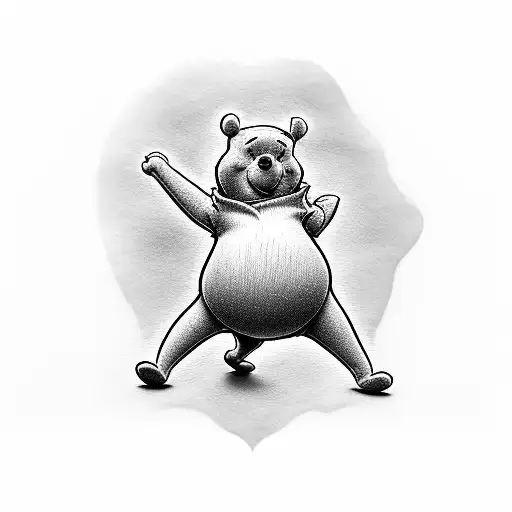 Winnie the Pooh tattoo design idea