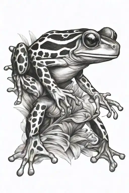 posion dart frog tattoo design idea