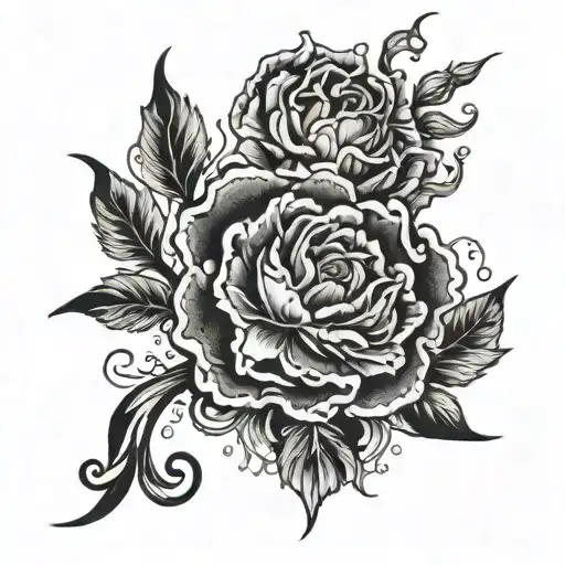 Depression depicted tattoo design idea