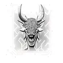 minotaur and a maze tattoo design idea