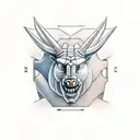 minotaur and a maze tattoo design idea