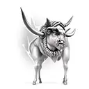 minotaur and a maze tattoo design idea