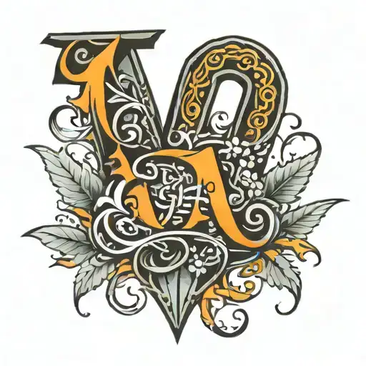Letters OTF tattoo tattoo design idea