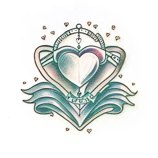 Crying Heart tattoo design idea