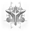 Ankh Symbol tattoo design idea