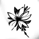 flower tattoo design idea