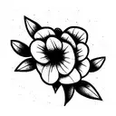 flower tattoo design idea