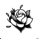 flower tattoo design idea