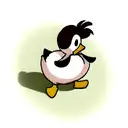 duck with a had tattoo design idea