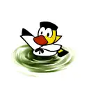 duck with a had tattoo design idea