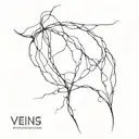 Veins tattoo design idea