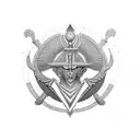 traditional egyption thoth God  tattoo design idea