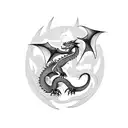 toothless dragon  tattoo design idea