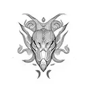 viper head scales tattoo design idea