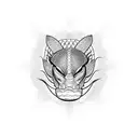 viper head scales tattoo design idea