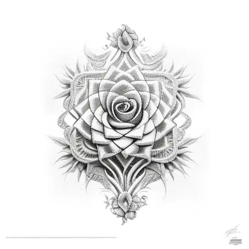 Ramos de planta com olhar destacado tattoo design idea