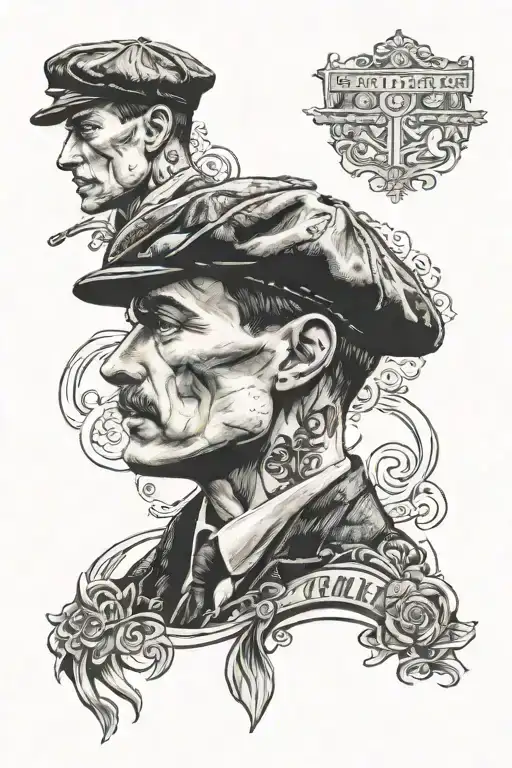 Tommy from peaky blinders mafia  tattoo design idea