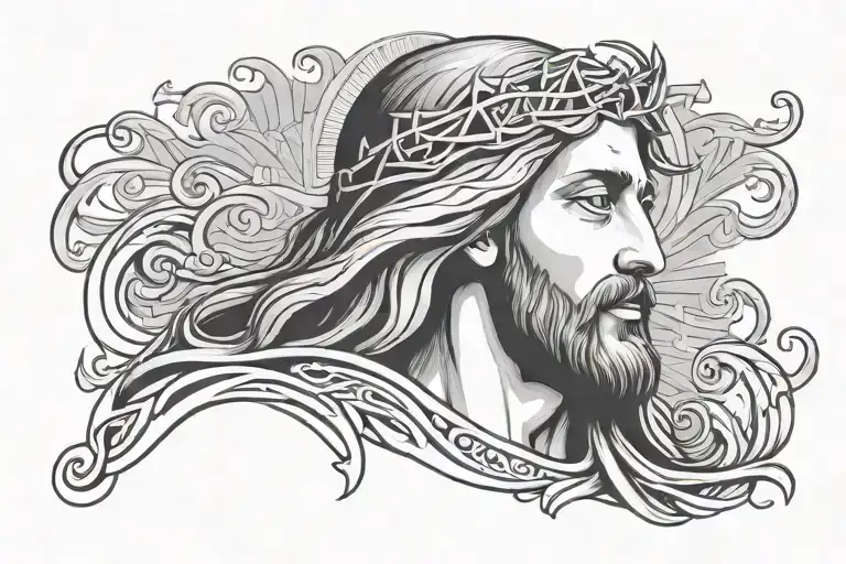 Jesus Cristo é Rei written tattoo design idea
