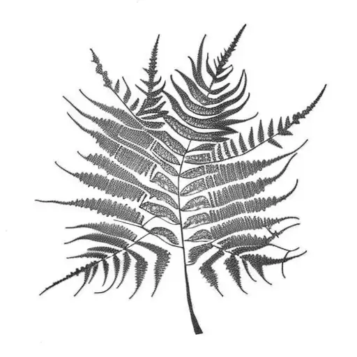 Fern Tree tattoo design idea