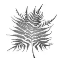 Fern Tree tattoo design idea