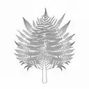 Fern Tree tattoo design idea