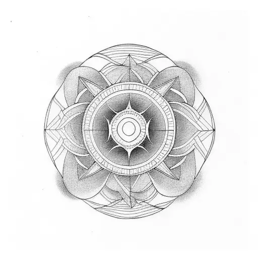 Tattoo design about life with lines tattoo design idea