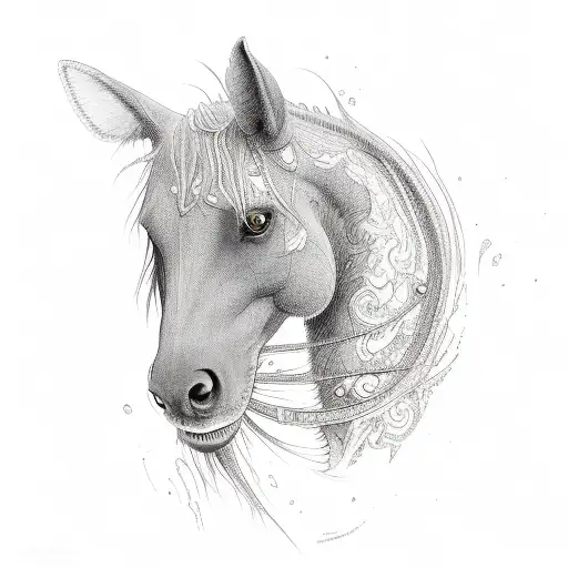 kelpie tattoo design idea